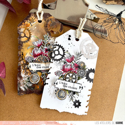 Les Ateliers De Karine Vintage Journal - Die Set - Rouages (Cogs)