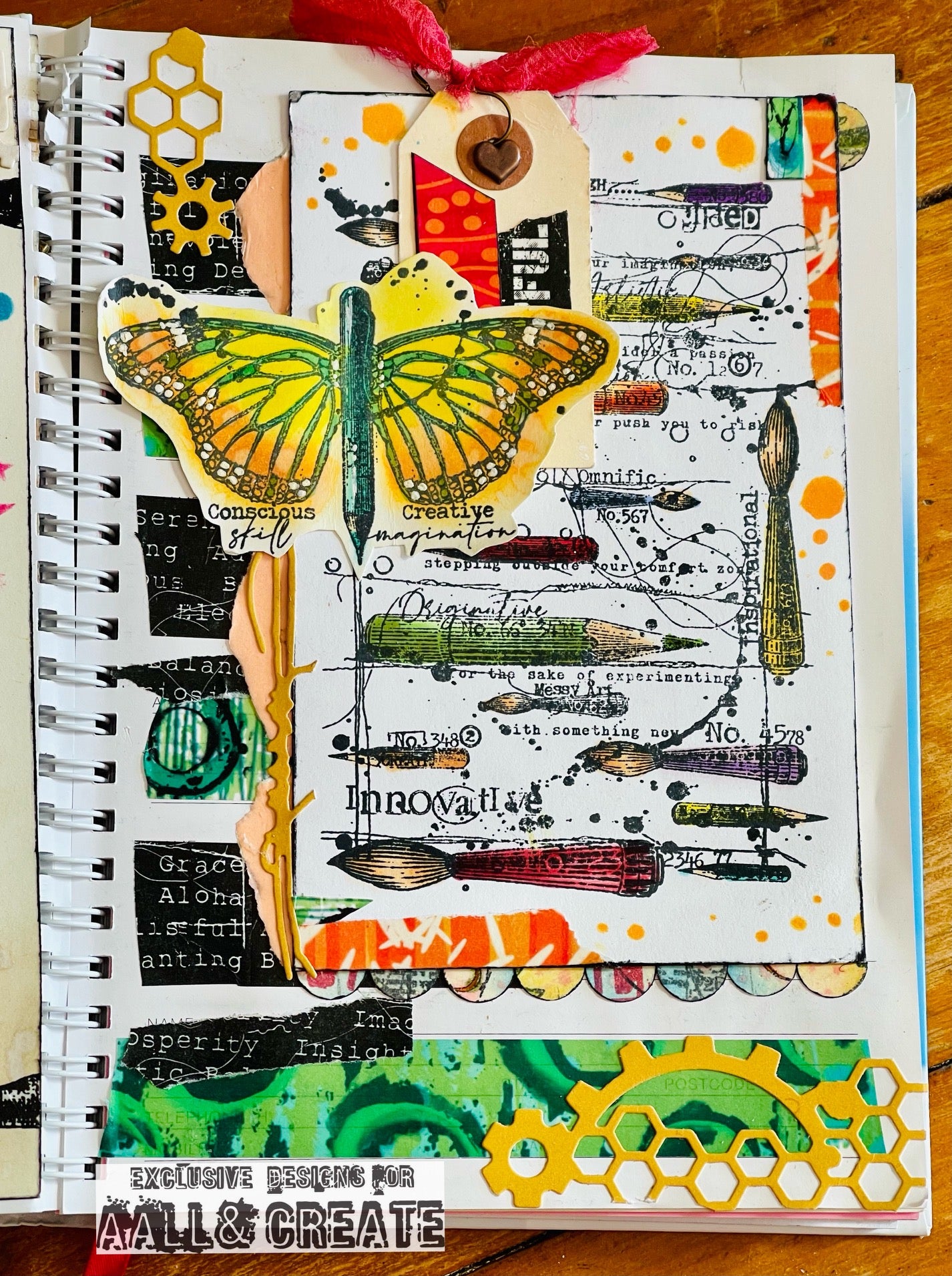 TP-919 - A6 Clear Stamp Set - Inking Gears