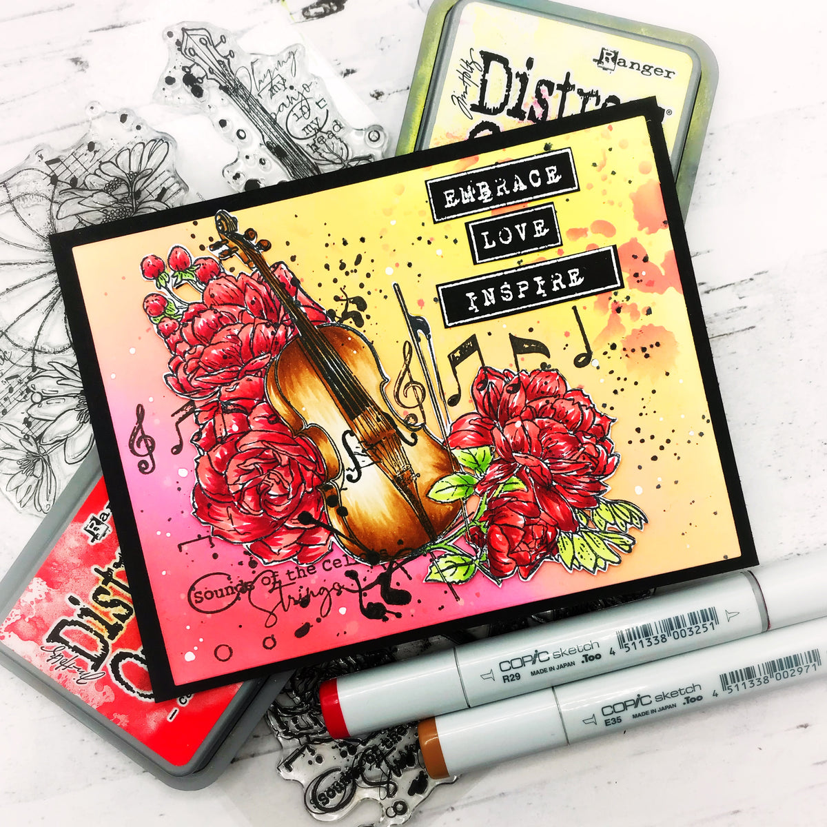 TP-683 - A5 Clear Stamp Set - All That Jazz