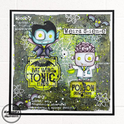 TP-957 - A7 Stamp Set - Weird Science