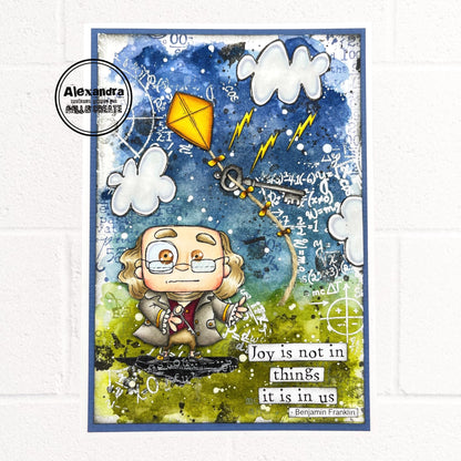 #969 - A7 Stamp Set - Benjamin Franklin