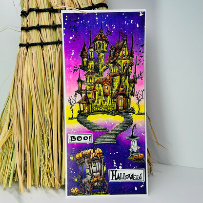 #1236 - A6 Stamp Set - Nightfall Castle