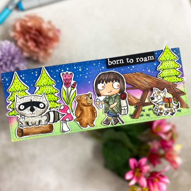 #656 - A7 Clear Stamp Set - Go Wild