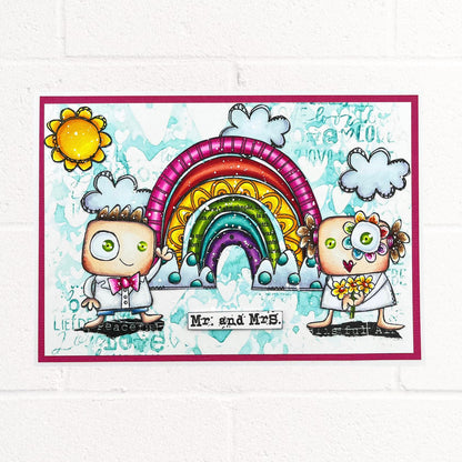 #931 - A7 Stamp Set - Mr & Mrs