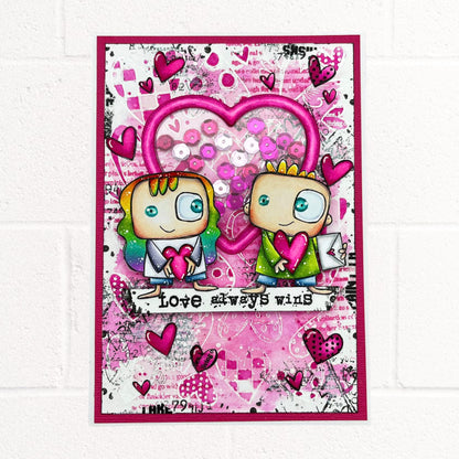 #932 - A7 Stamp Set - Love Wins