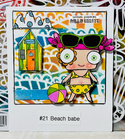 #423 - A7 Clear Stamp Set - Seaside