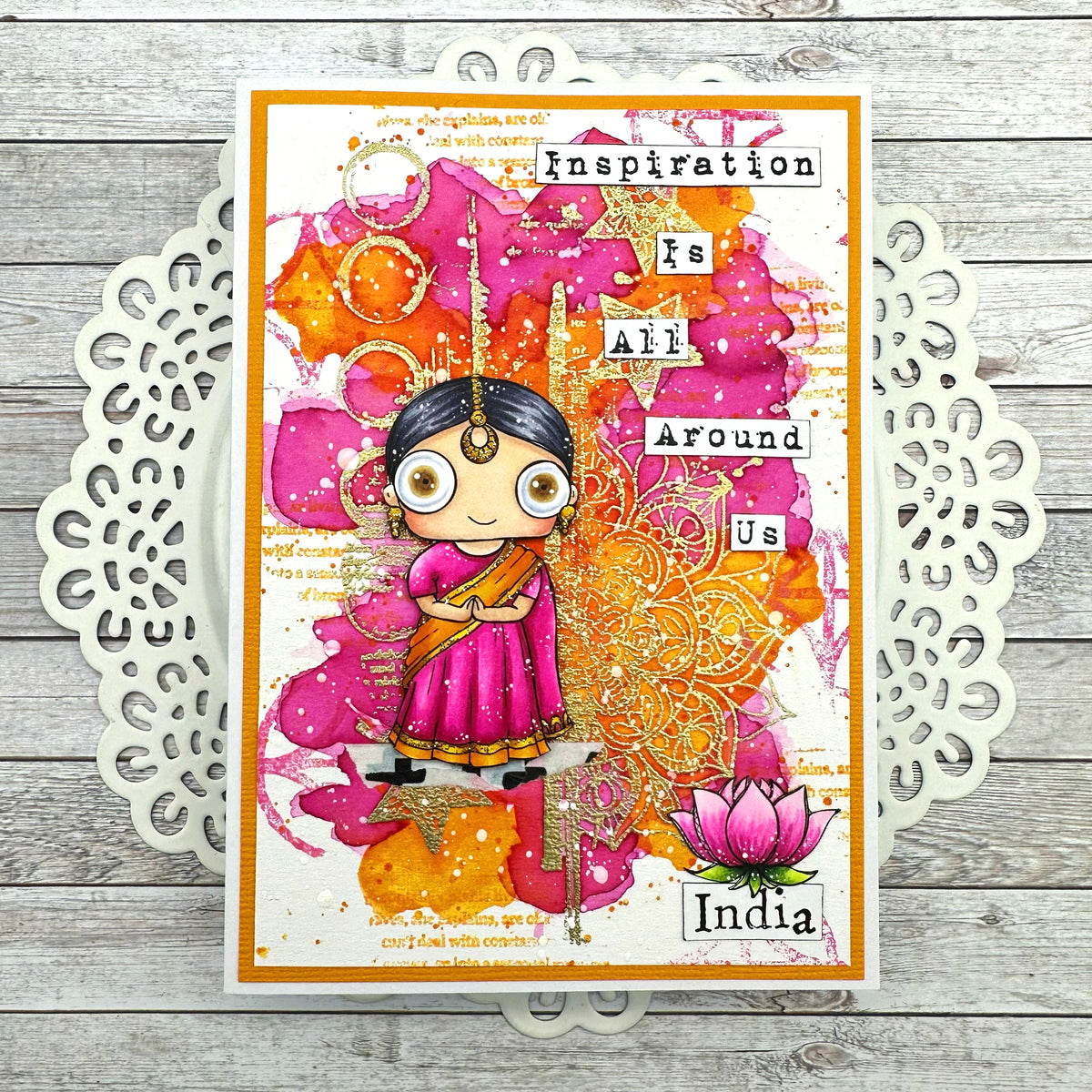 #883 - A7 Clear Stamp Set - India