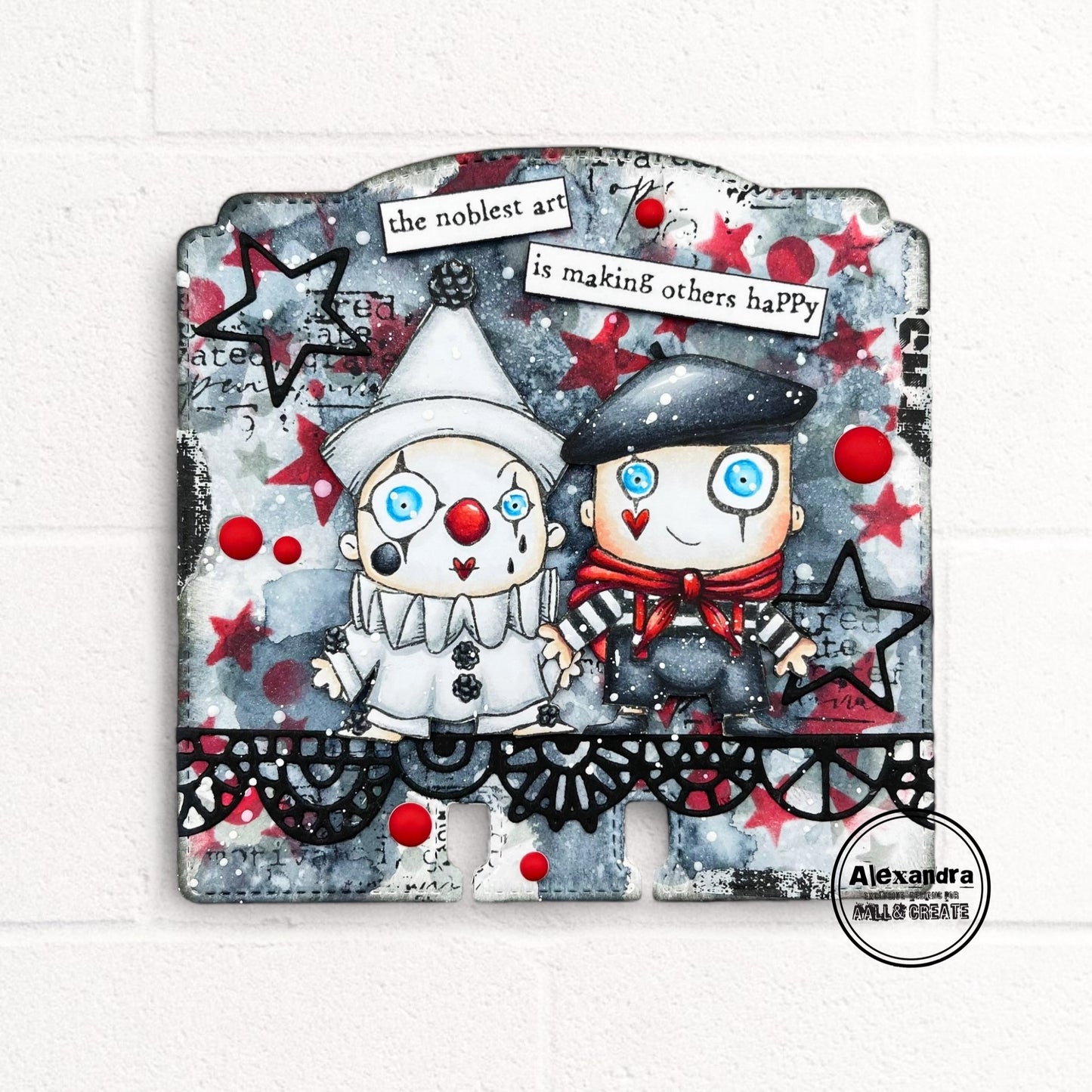 #1210 - A7 Stamp Set - Pierrot And Mime