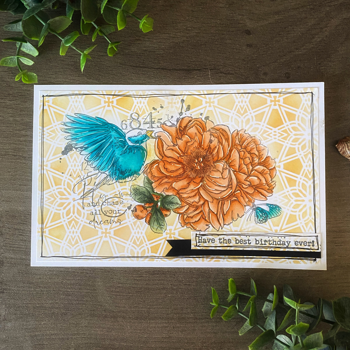 TP-709 - A5 Clear Stamp Set - Lighted Florals