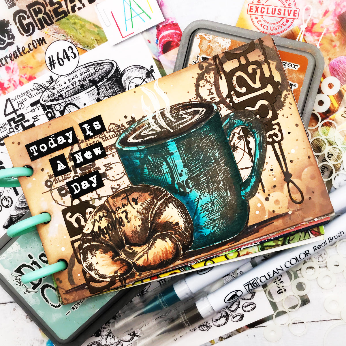 TP-643 - A5 Clear Stamp Set - Hot Drinks