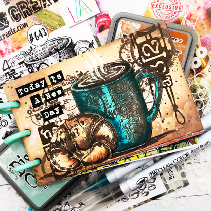 TP-643 - A5 Clear Stamp Set - Hot Drinks