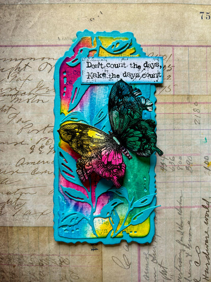 #1173 - A7 Stamp Set - Petalled Wings