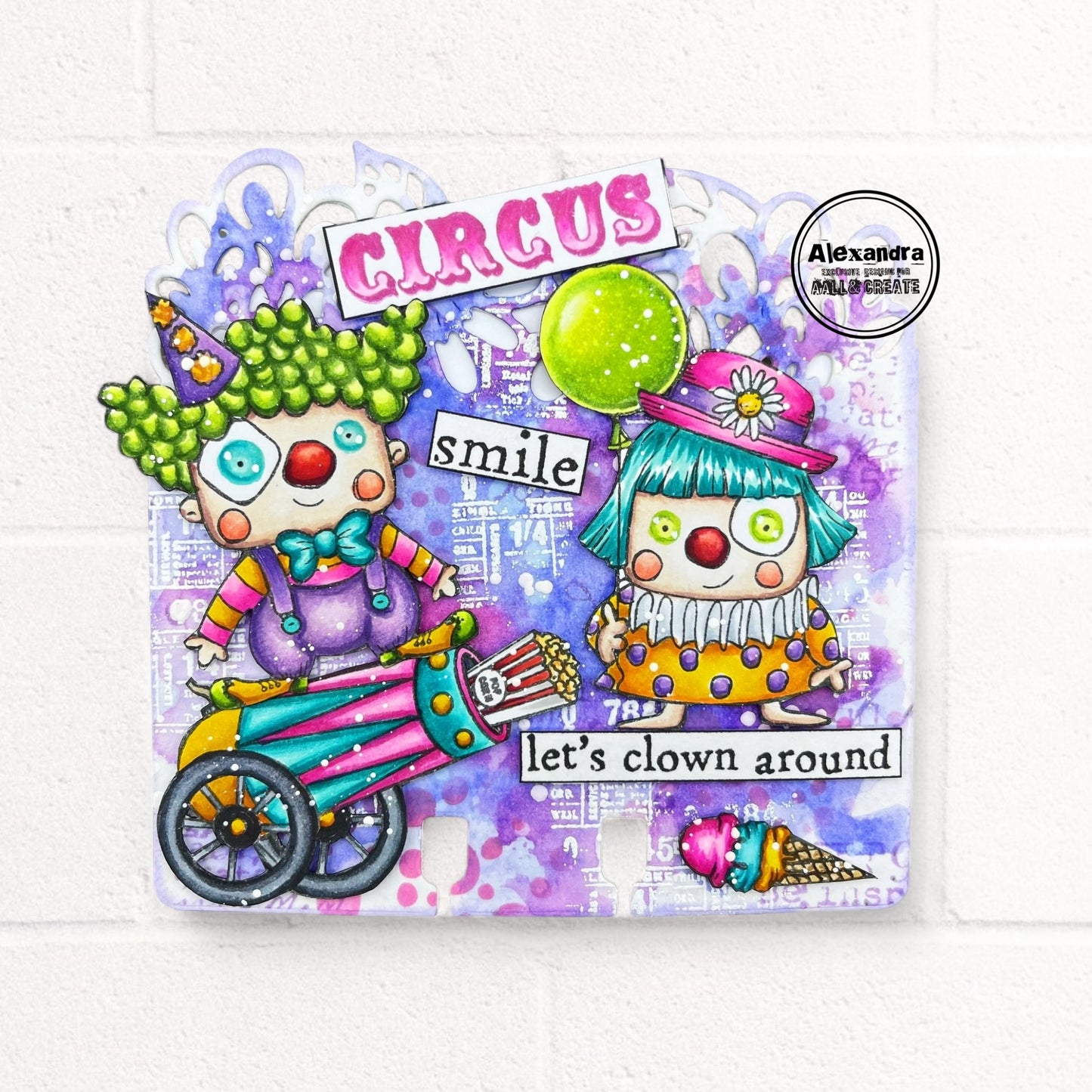 #1209 - A7 Stamp Set - Clown Around