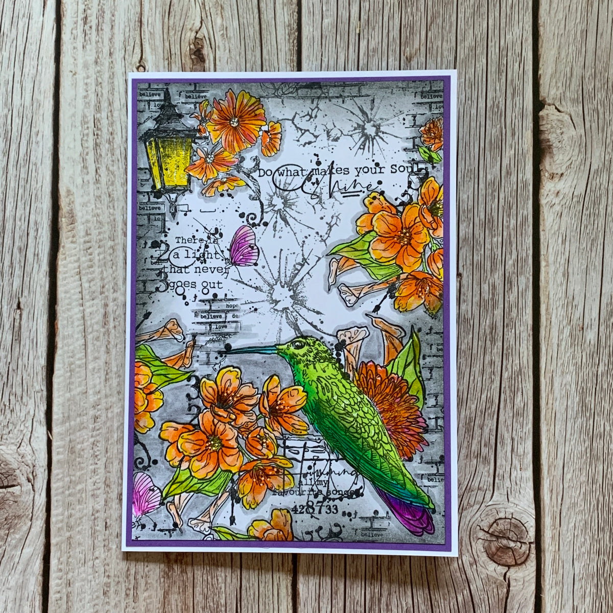 TP-710 - A5 Clear Stamp Set - Perched Among Petals