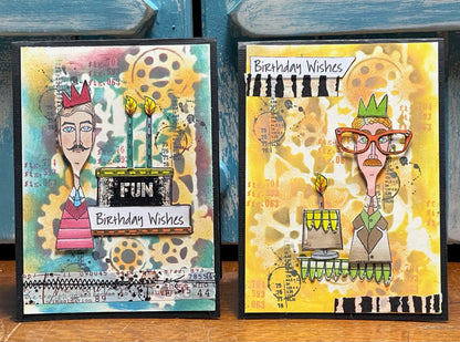 #463 - A6 Clear Stamp Set - The Gentlemen