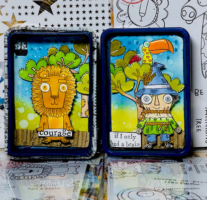 #505 - A7 Clear Stamp Set - Scarecrow & Lion