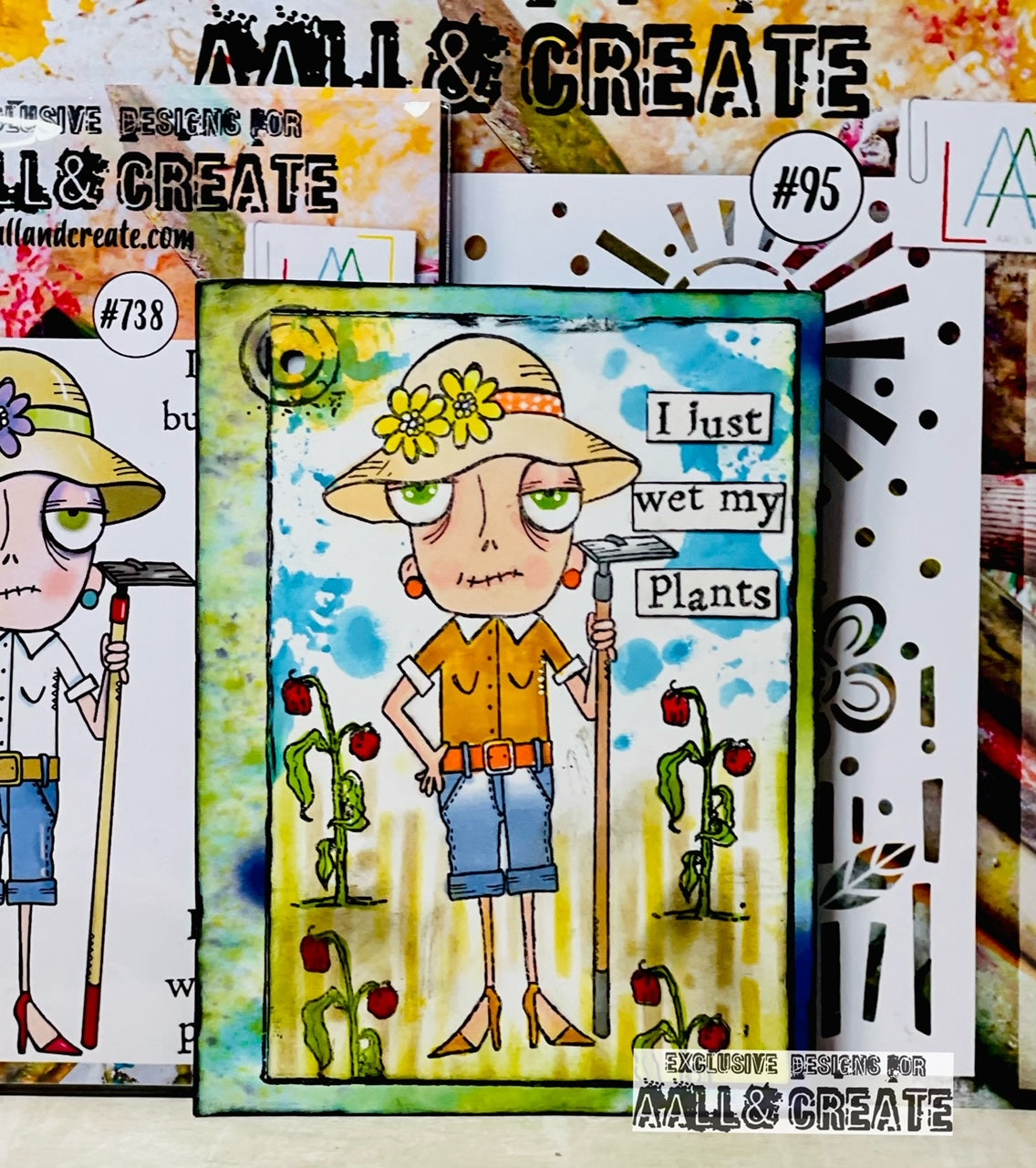TP-738 - A7 Clear Stamp Set - Gardener Dee