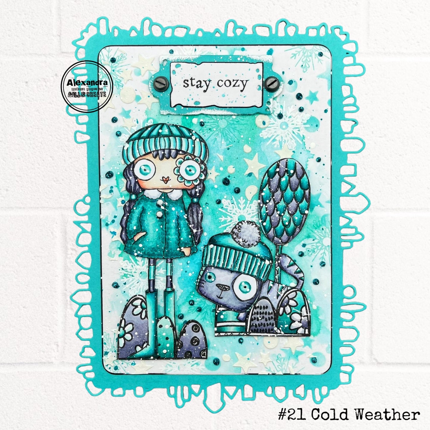 TP-966 - A7 Stamp Set - Purrfect Birthday