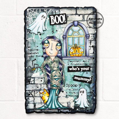 #777 - A7 Clear Stamp Set - Cat Lady Dee