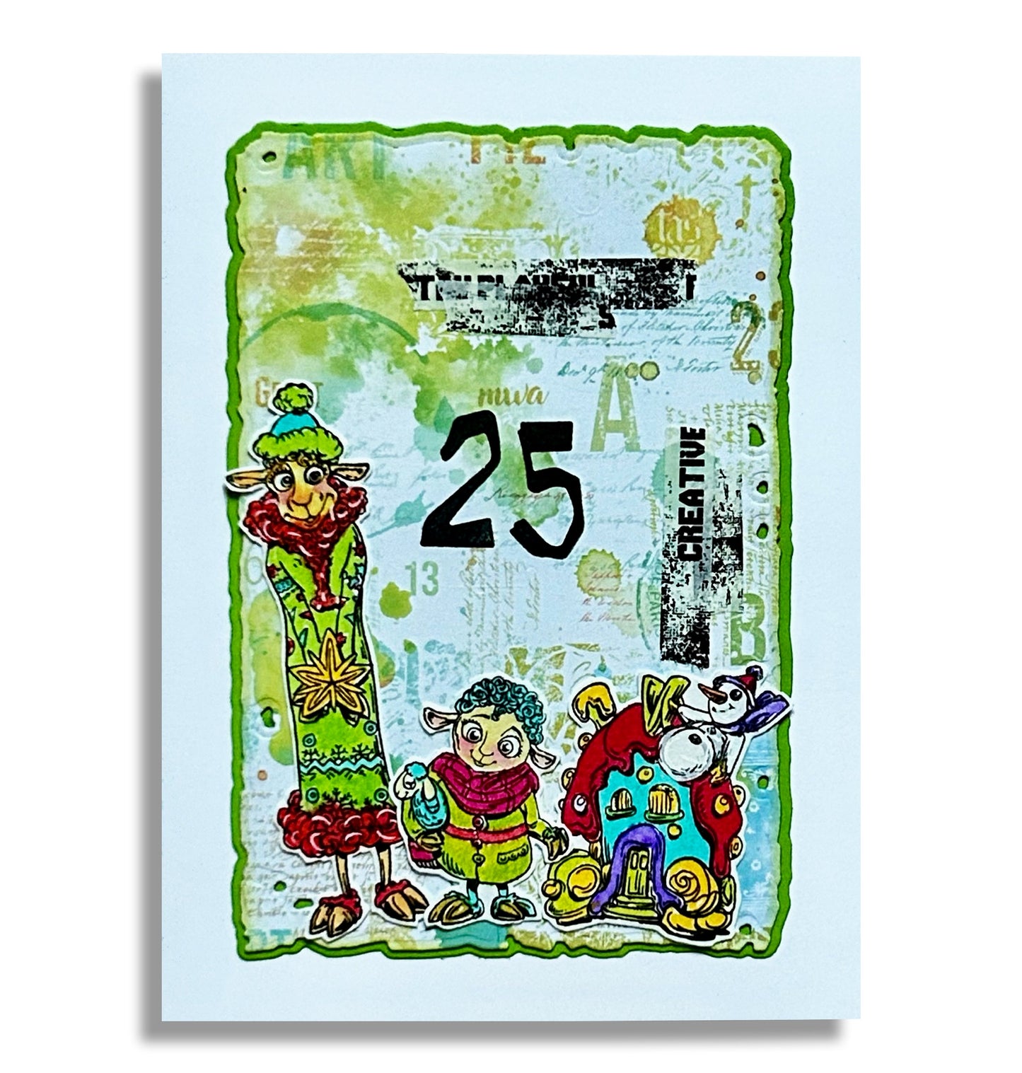 #1213 - A7 Stamp Set - Sweet Sheep Family