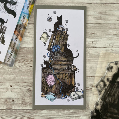 TP-793 - A5 Clear Stamp Set - Bad Cats Club