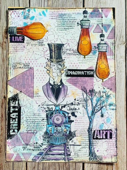 #387 - Clear Stamp Set - Steampunk Alchemist