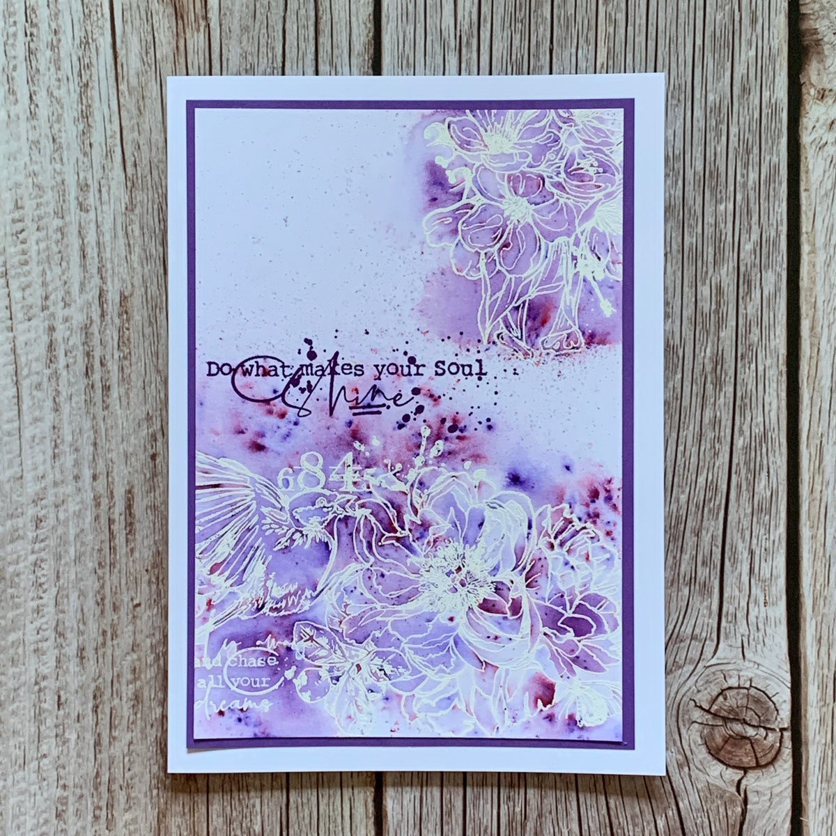 TP-709 - A5 Clear Stamp Set - Lighted Florals