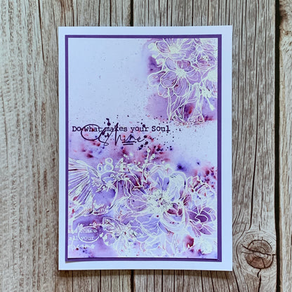 TP-709 - A5 Clear Stamp Set - Lighted Florals