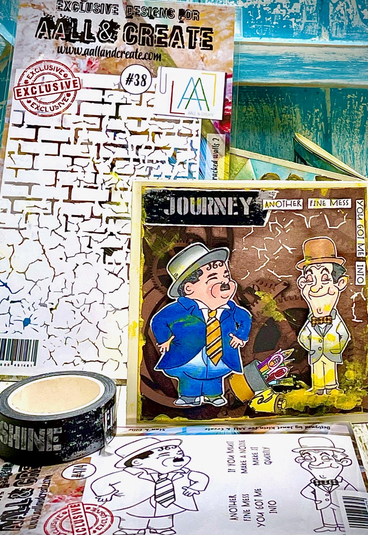 TP-474 - A7 Clear Stamp Set - Stan & Ollie