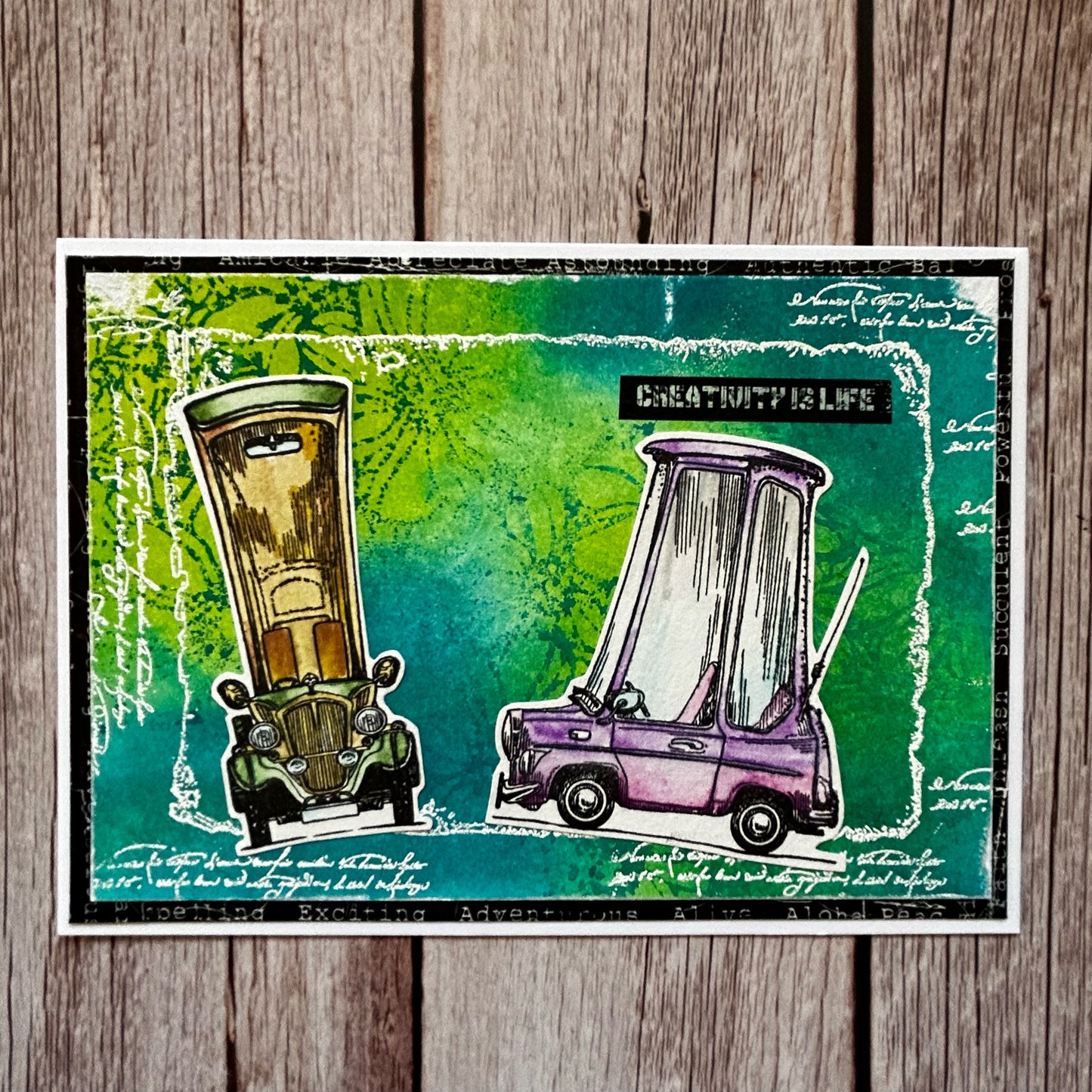 #1112 - A6 Stamp Set - Movin' On Up