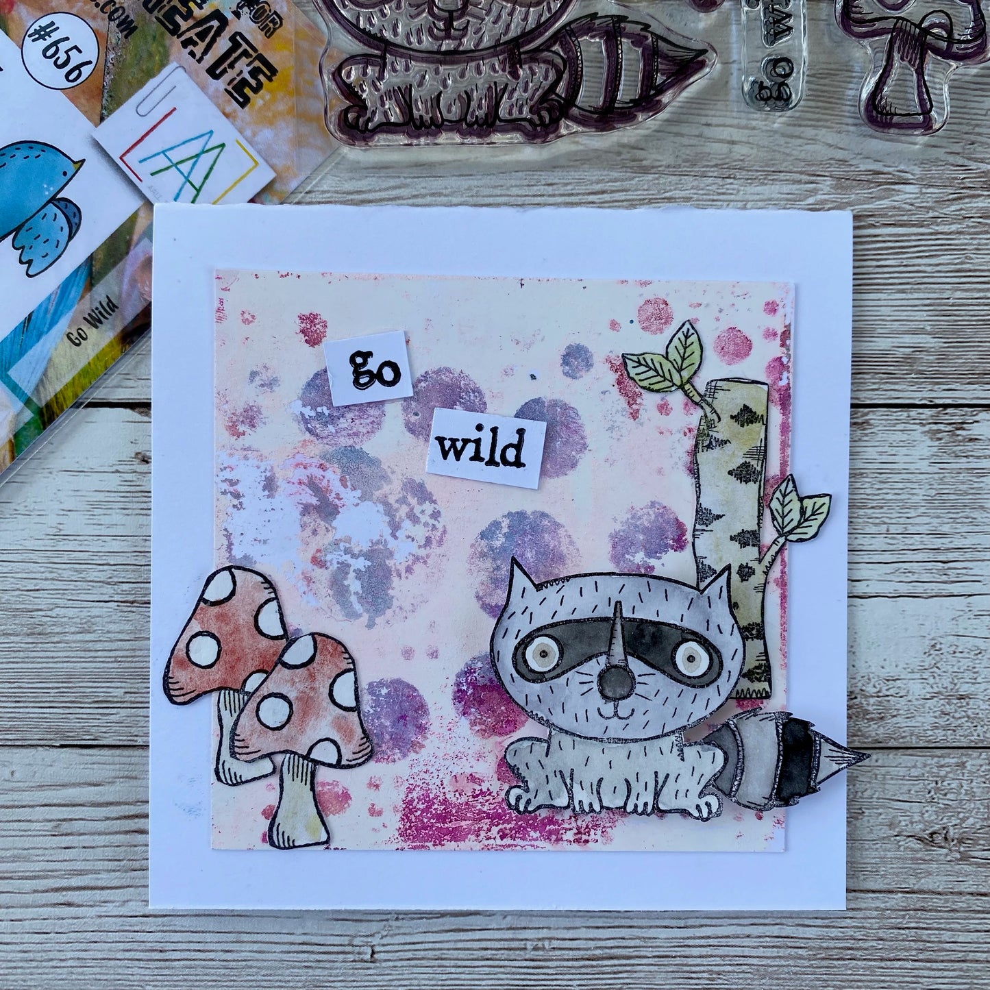 #656 - A7 Clear Stamp Set - Go Wild