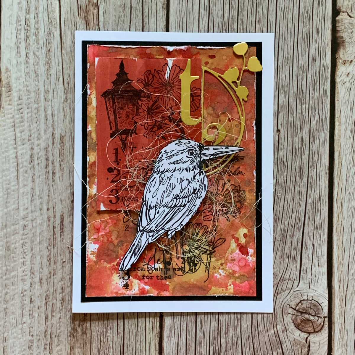 TP-710 - A5 Clear Stamp Set - Perched Among Petals