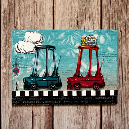 #1112 - A6 Stamp Set - Movin' On Up