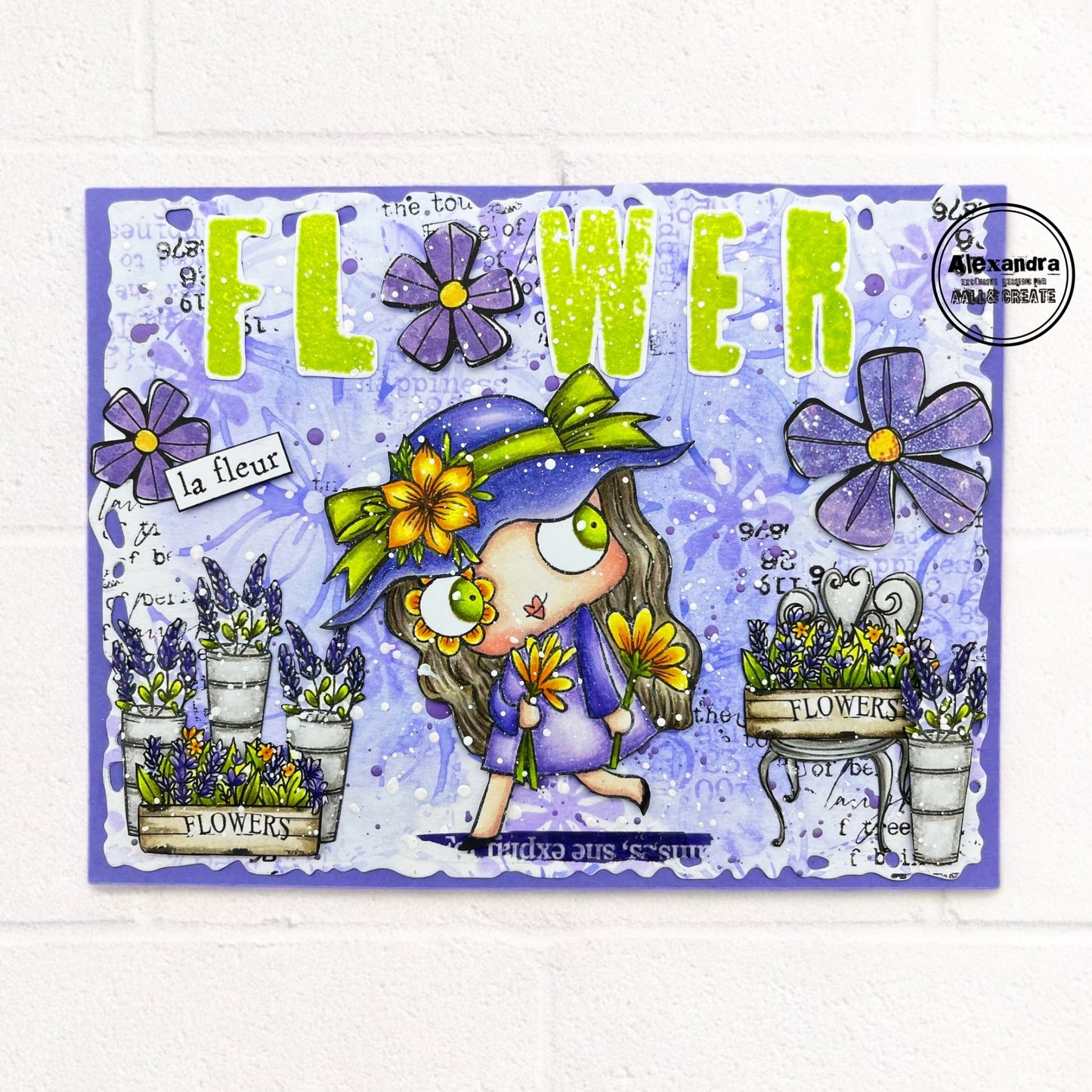 #1163 - A7 Stamp Set - La Fleur