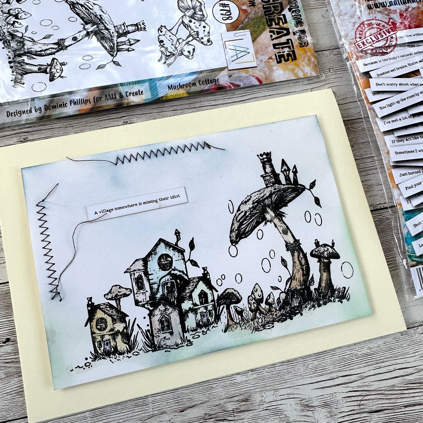 TP-798 - A6 Clear Stamp Set - Mushroom Cottage