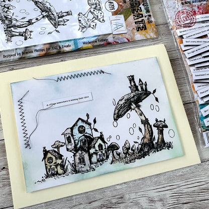 TP-798 - A6 Clear Stamp Set - Mushroom Cottage