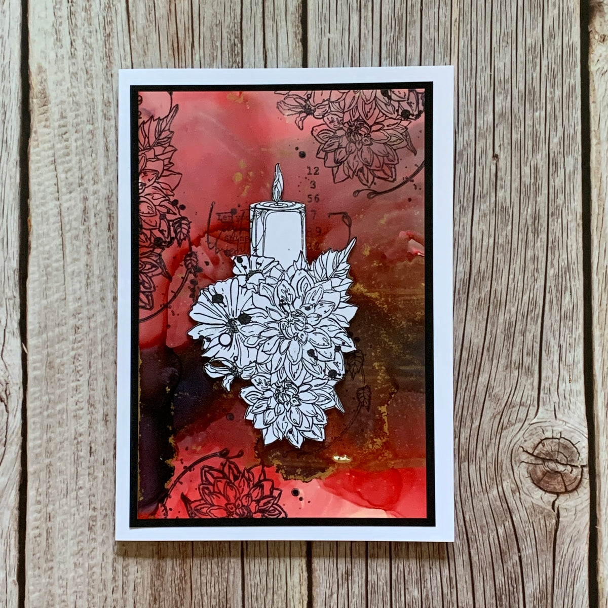 TP-709 - A5 Clear Stamp Set - Lighted Florals