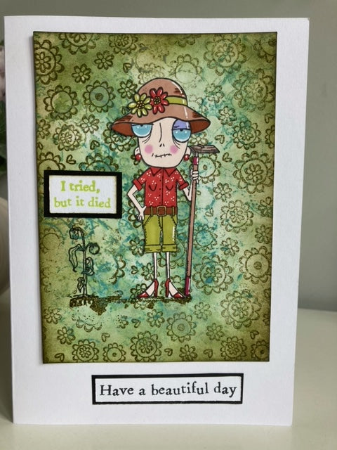 TP-738 - A7 Clear Stamp Set - Gardener Dee