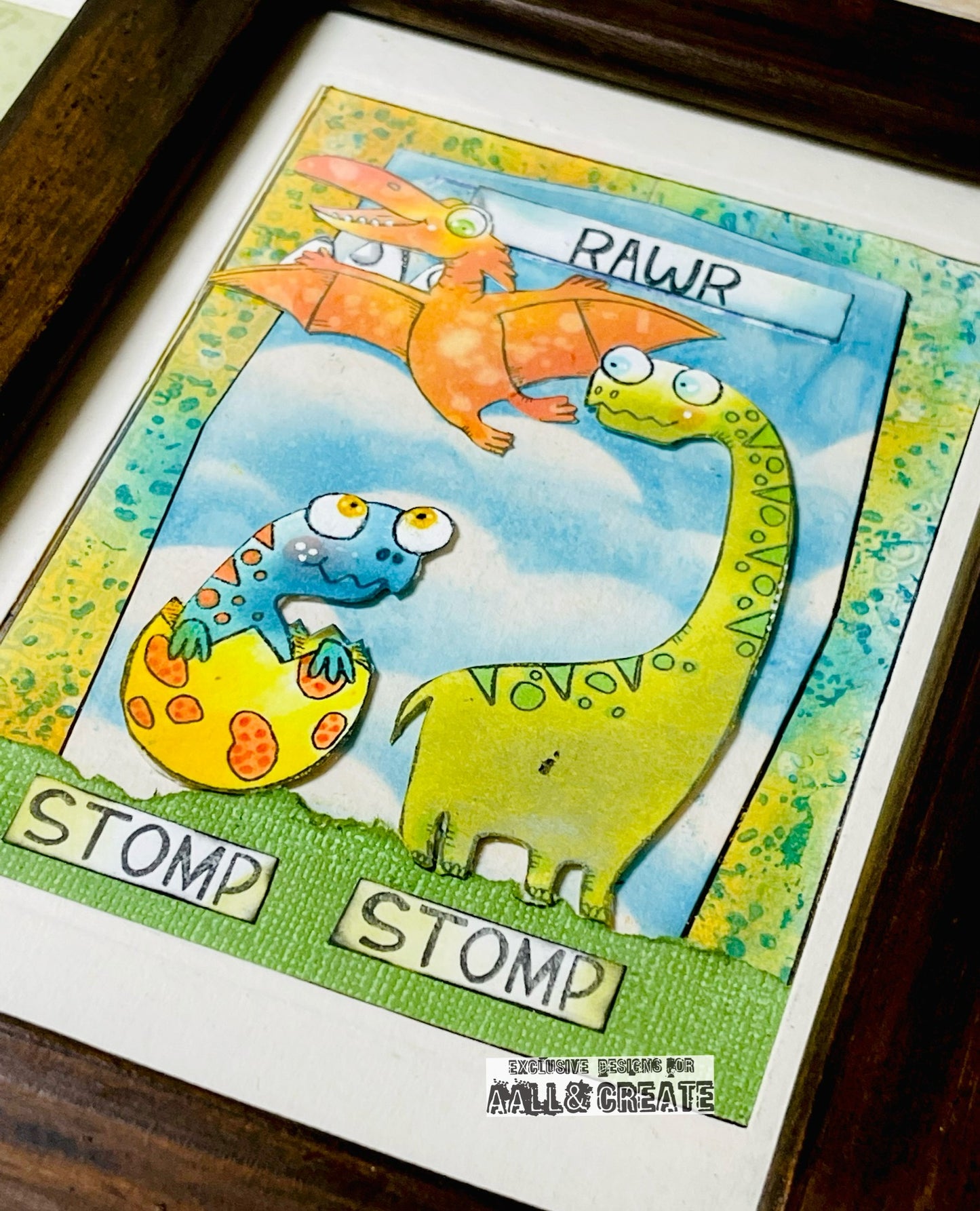 #522 - A6 Clear Stamp Set - Dinos