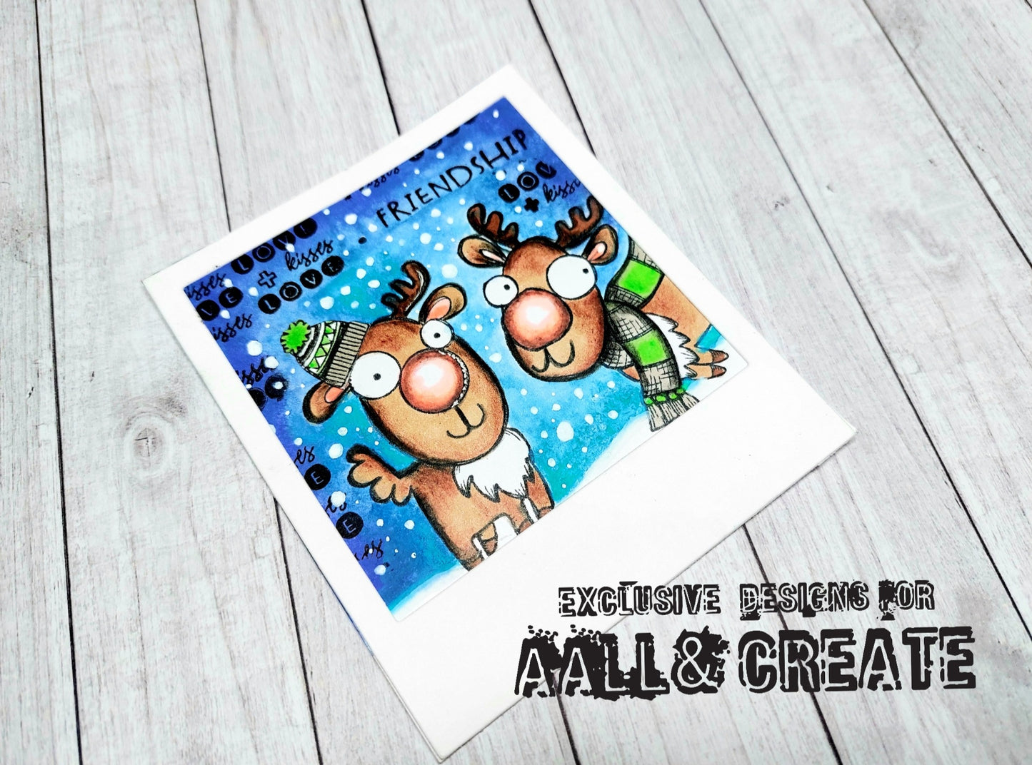 TP-611 - A7 Clear Stamp Set - Reindeer