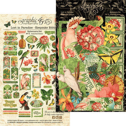 Graphic45 Lost in Paradise - Updated Keepsake Kit with Metal Die-Set Preorder*