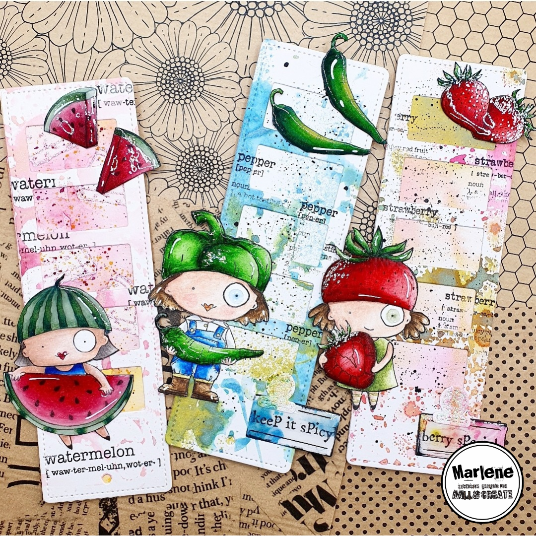 #1030 - A7 Stamp Set - Watermelon