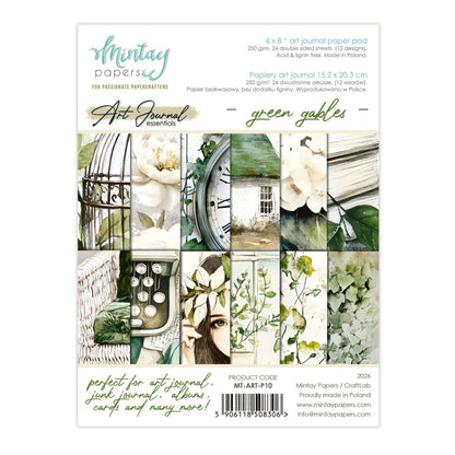 Mintay Art Journal Paper Pad 6x8 Inch Green Gables
