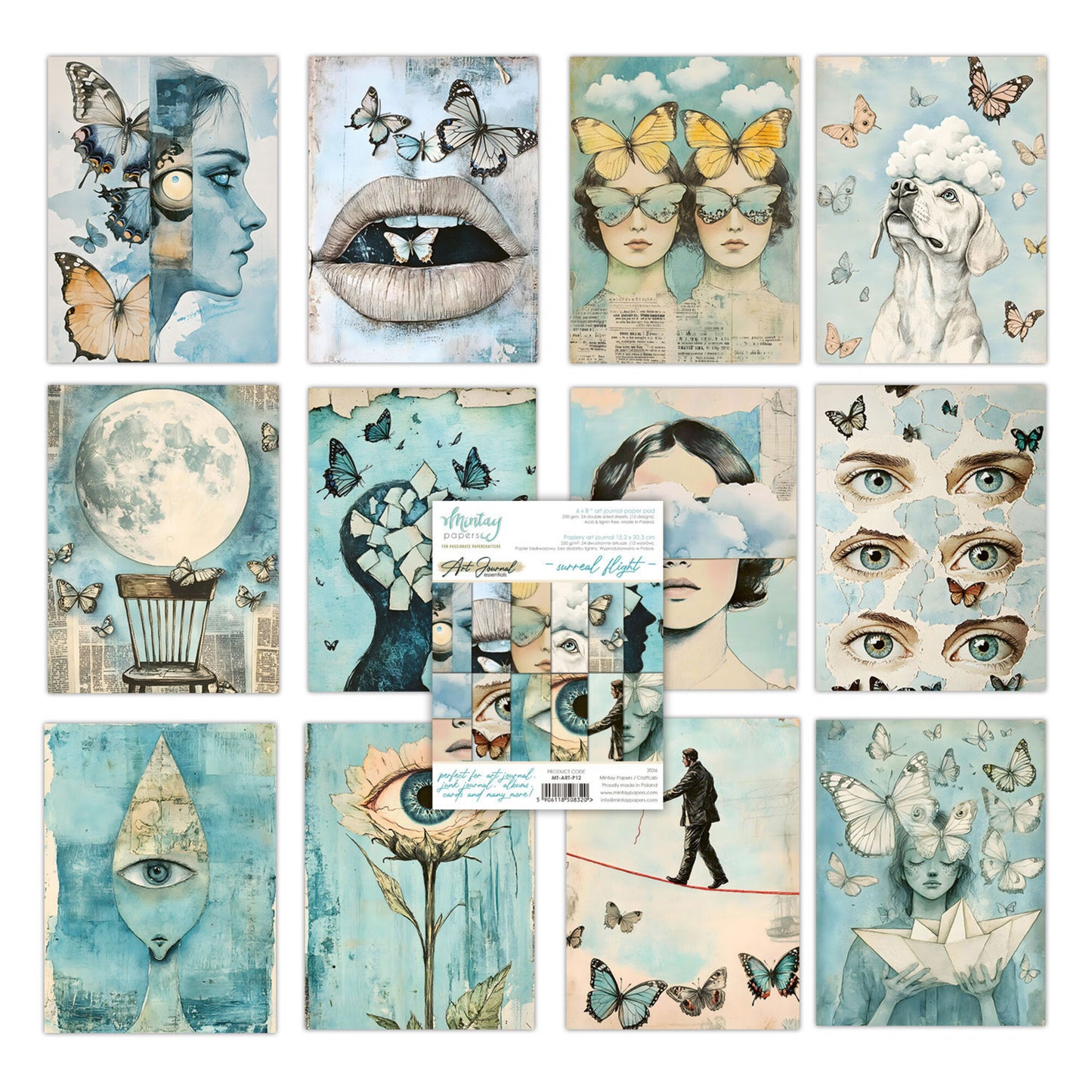 Mintay Art Journal Paper Pad 6x8 Inch Surreal Flight