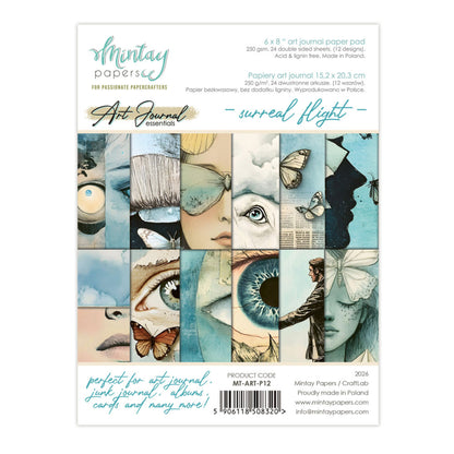 Mintay Art Journal Paper Pad 6x8 Inch Surreal Flight