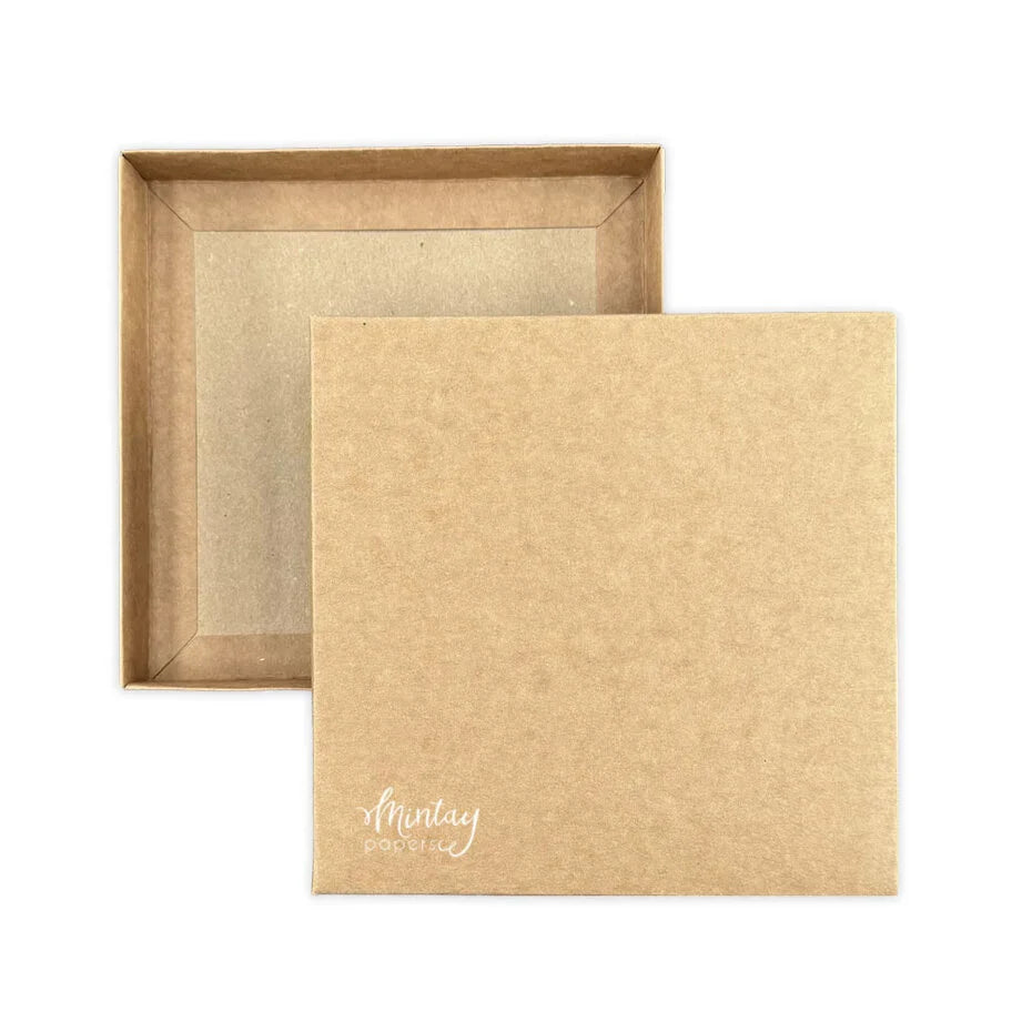 Mintay Basic Square Card Box Base Kraft (3pcs) – AALL & Create