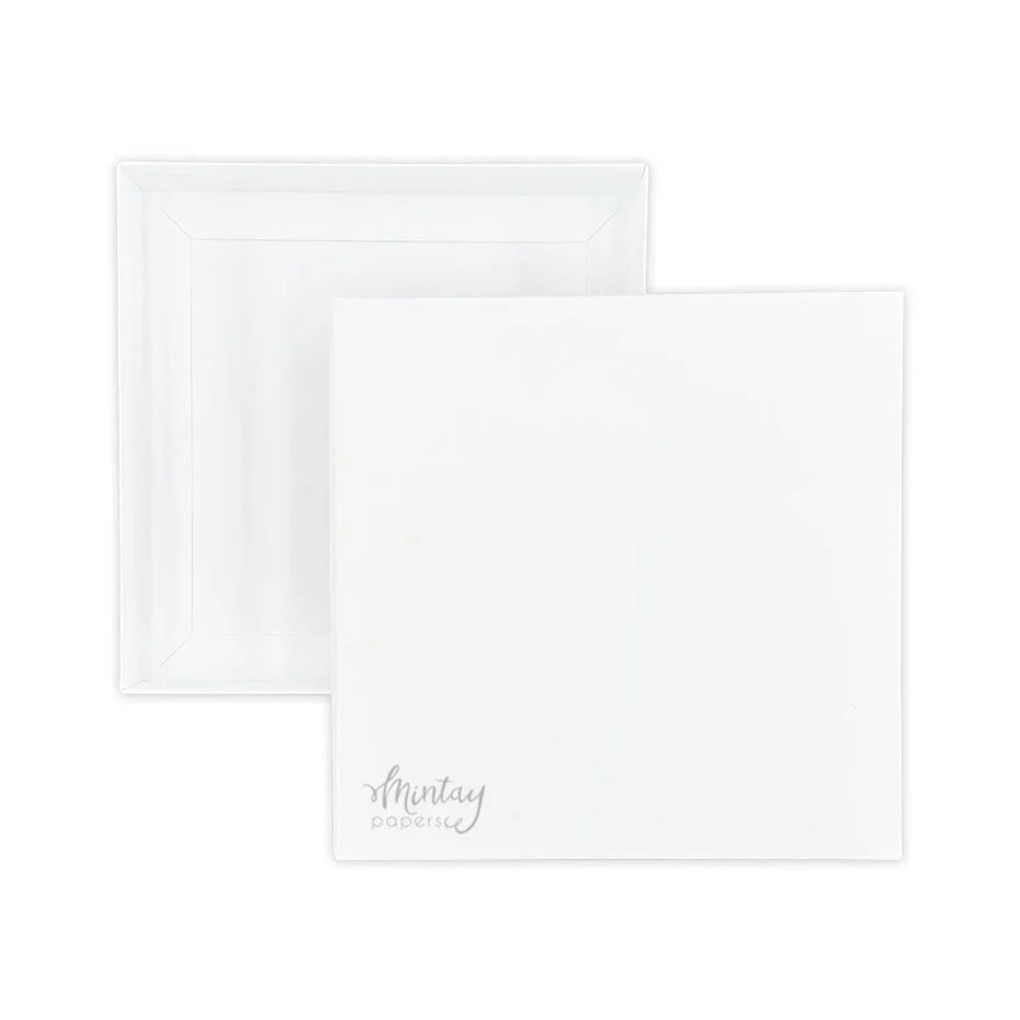 Mintay Basic Square Card Box Base White (3pcs) – AALL & Create