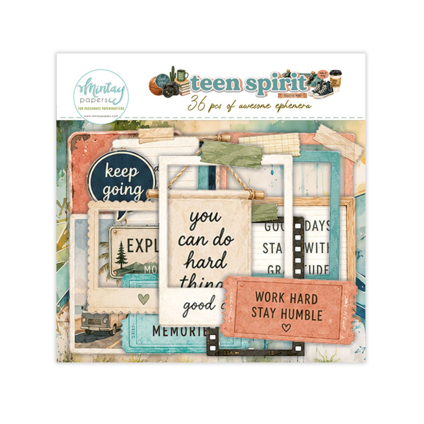 Mintay Teen Spirit Paper Ephemera (36pcs)
