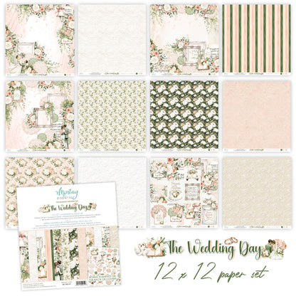 Mintay The Wedding Day 12x12 Inch Scrapbooking Paper Set