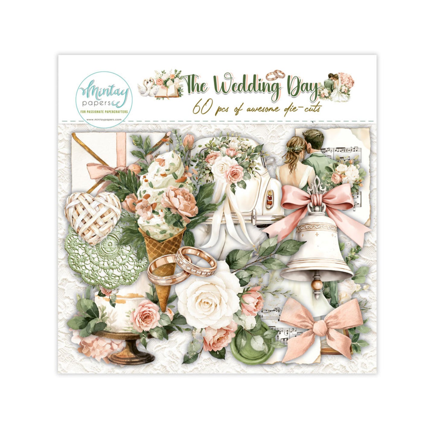 Mintay The Wedding Day Paper Die-Cuts (60pcs)
